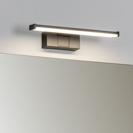Brilagi - 3-i-1 LED-spejlbelysning til badeværelse VESTRA LED/6W/230V 30 cm IP44 sort