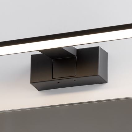 Brilagi - 3-i-1 LED-spejlbelysning til badeværelse VESTRA LED/6W/230V 30 cm IP44 sort