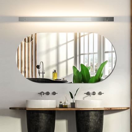 Brilagi - LED-belysning til badeværelsesspejl AQUA LINE LED/24W/230V 90 cm IP44 poleret krom CRI 90