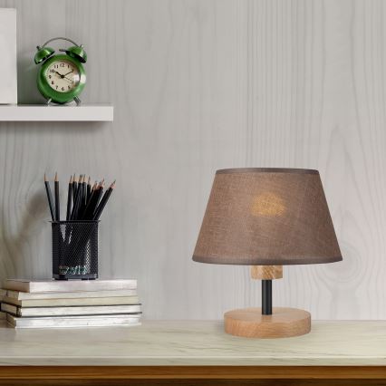 Brilagi - LED Bordlampe ANTHONY 1xE14/40W/230V eg/brun