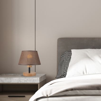 Brilagi - LED Bordlampe ANTHONY 1xE14/40W/230V eg/brun