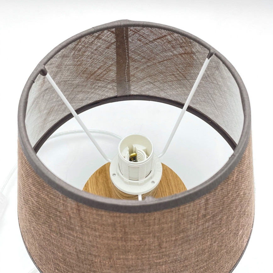 Brilagi - LED Bordlampe ANTHONY 1xE14/40W/230V eg/brun