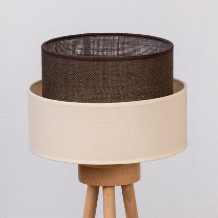 Brilagi - LED-bordlampe BOHO STYLE 1xE27/15W/230V creme/brun