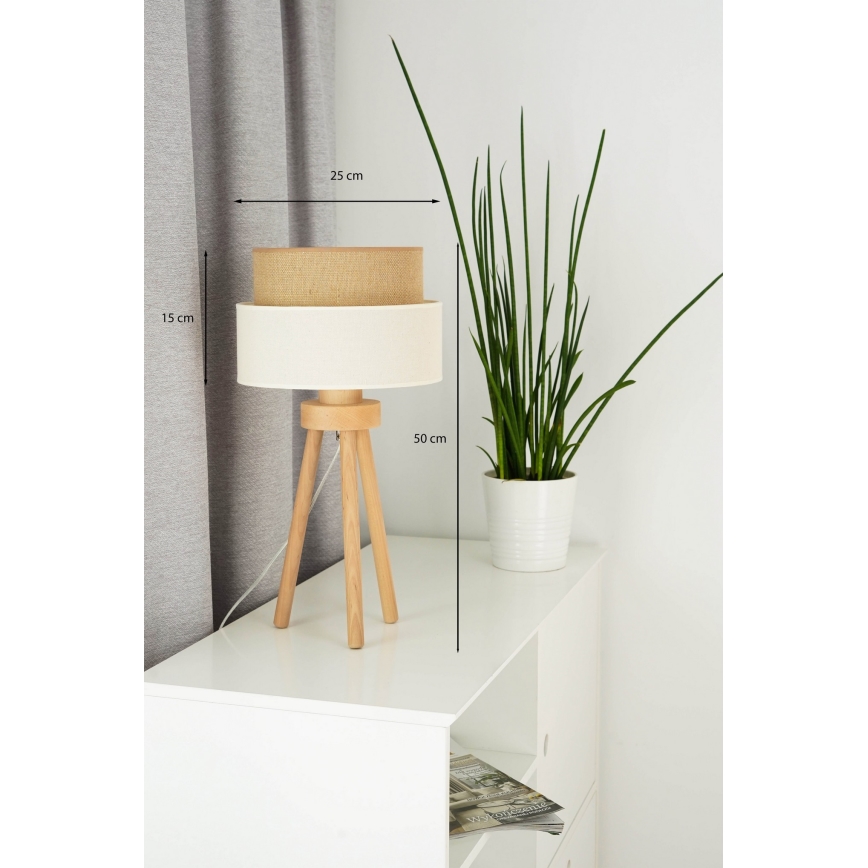 Brilagi - LED bordlampe BOHO STYLE 1xE27/15W/230V