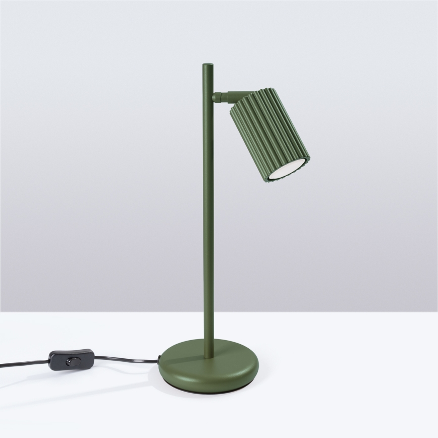 Brilagi - LED-bordlampe CRESTO 1xGU10/10W/230V grøn