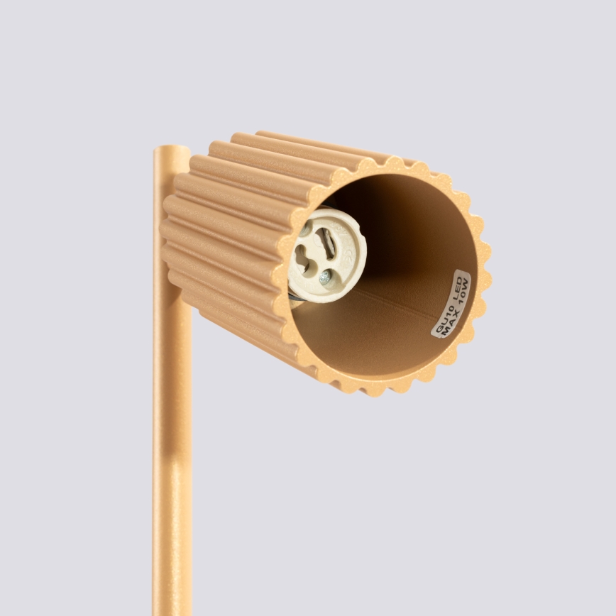 Brilagi - LED bordlampe CRESTO 1xGU10/10W/230V guldfarvet