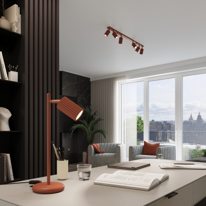 Brilagi - LED-bordlampe CRESTO 1xGU10/10W/230V rød