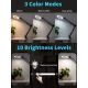 Brilagi - LED bordlampe dæmpbar med forstørrelsesglas LENS LED/12W/5V 3000/4200/6000K sort