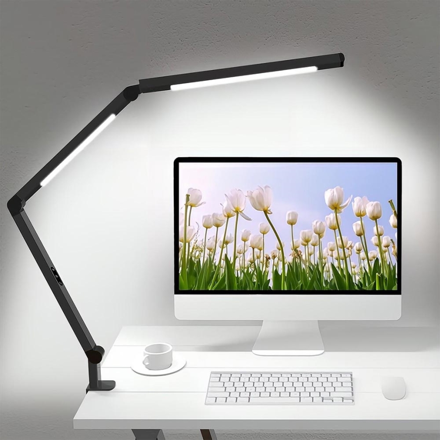 Brilagi - LED bordlampe dæmpbar touch-funktion fleksibel VARIO LED/12W/230V 3000/4000/5000/6500K CRI 92 sort