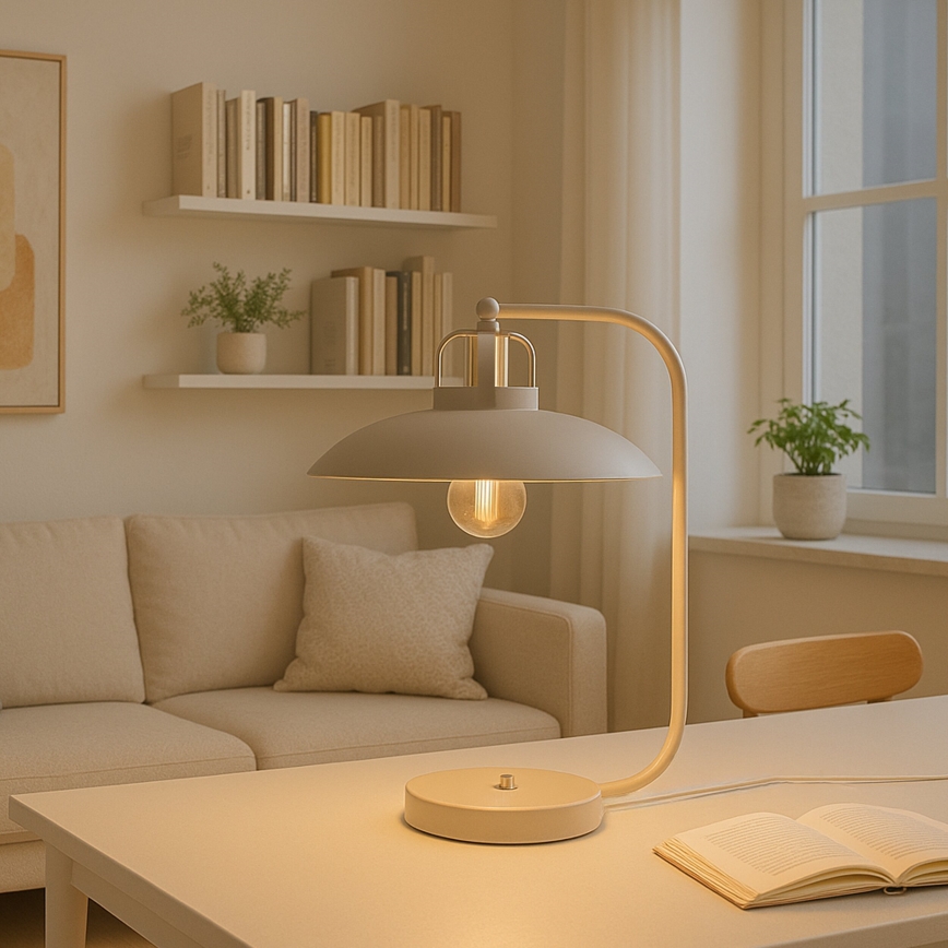 Brilagi - LED Bordlampe FLAMENGO 1xE27/60W/230V beige