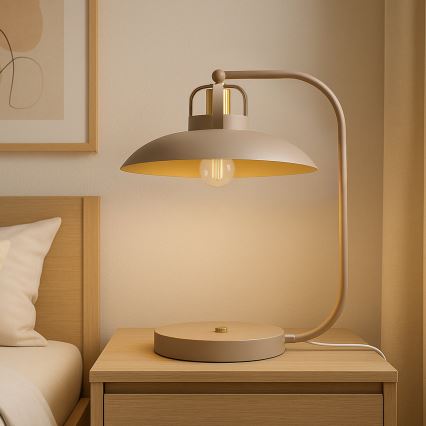 Brilagi - LED Bordlampe FLAMENGO 1xE27/60W/230V beige