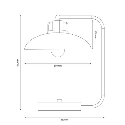 Brilagi - LED Bordlampe FLAMENGO 1xE27/60W/230V beige