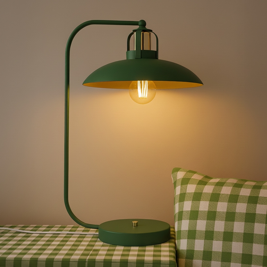 Brilagi - LED Bordlampe FLAMENGO 1xE27/60W/230V grøn