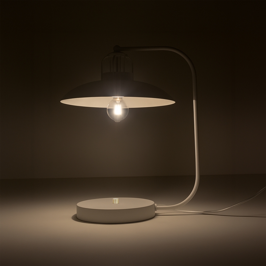 Brilagi - LED Bordlampe FLAMENGO 1xE27/60W/230V hvid