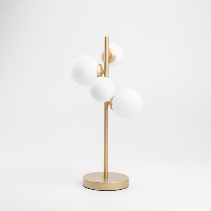 Brilagi - LED bordlampe MILLA 4xG9/3W/230V guldfarvet/hvid