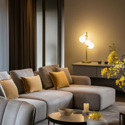 Brilagi - LED bordlampe MILLA 4xG9/3W/230V guldfarvet/hvid