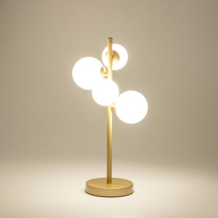 Brilagi - LED bordlampe MILLA 4xG9/3W/230V guldfarvet/hvid