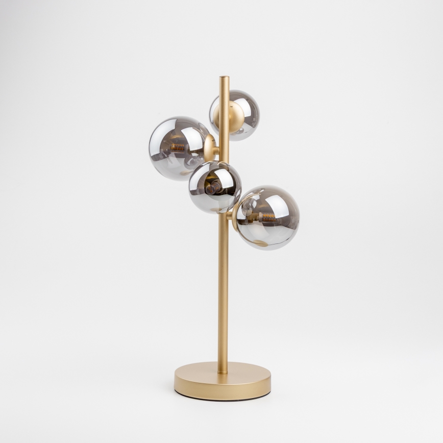 Brilagi - LED bordlampe MILLA 4xG9/3W/230V guldfarvet/røget