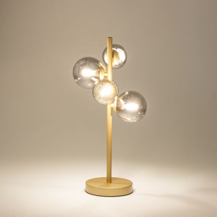 Brilagi - LED bordlampe MILLA 4xG9/3W/230V guldfarvet/røget