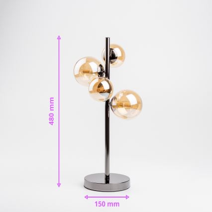 Brilagi - LED bordlampe MILLA 4xG9/3W/230V skinnende krom/guldfarvet