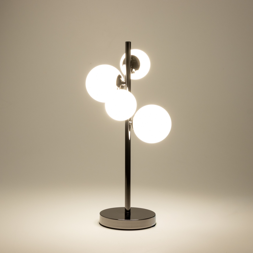 Brilagi - LED bordlampe MILLA 4xG9/3W/230V skinnende krom/hvid