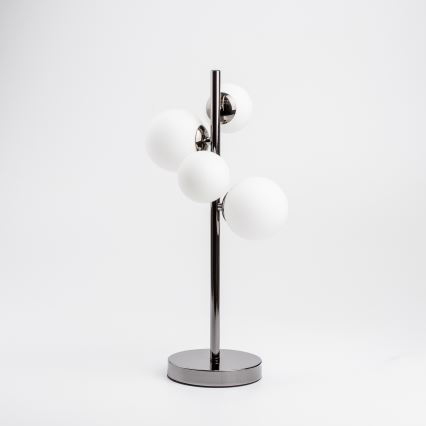 Brilagi - LED bordlampe MILLA 4xG9/3W/230V sort krom/hvid