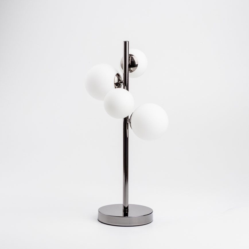 Brilagi - LED bordlampe MILLA 4xG9/3W/230V sort krom/hvid