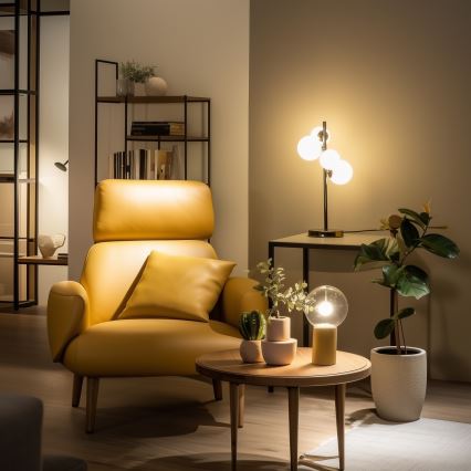 Brilagi - LED bordlampe MILLA 4xG9/3W/230V sort krom/hvid