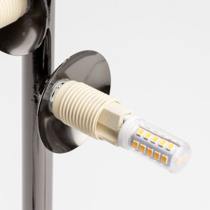 Brilagi - LED bordlampe MILLA 4xG9/3W/230V sort krom/hvid