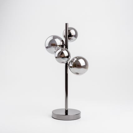 Brilagi - LED bordlampe MILLA 4xG9/3W/230V sort krom/røget