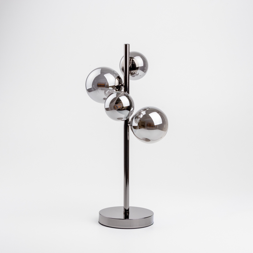 Brilagi - LED bordlampe MILLA 4xG9/3W/230V sort krom/røget