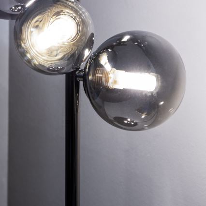 Brilagi - LED bordlampe MILLA 4xG9/3W/230V sort krom/røget