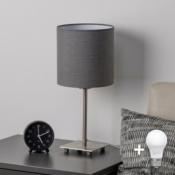 Brilagi - LED-bordlampe NUBILA 1xE27/60W/230V antracit
