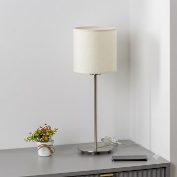 Brilagi - LED-bordlampe NUBILA 1xE27/60W/230V cremefarvet