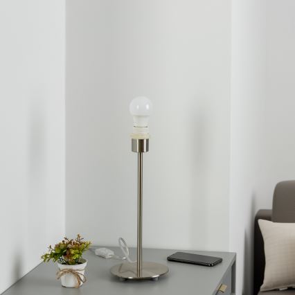 Brilagi - LED bordlampe NUBILA 1xE27/60W/230V grå