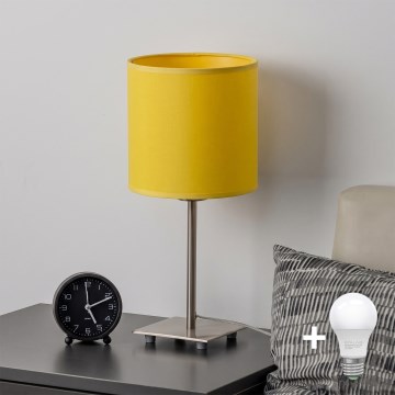 Brilagi - LED-bordlampe NUBILA 1xE27/60W/230V gul