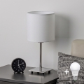 Brilagi - LED bordlampe NUBILA 1xE27/60W/230V hvid