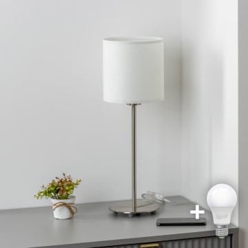 Brilagi - LED-bordlampe NUBILA 1xE27/60W/230V hvid