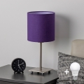 Brilagi - LED bordlampe NUBILA 1xE27/60W/230V lilla