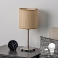 Brilagi - LED-bordlampe NUBILA 1xE27/60W/230V lysebrun