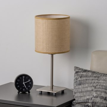 Brilagi - LED-bordlampe NUBILA 1xE27/60W/230V lysebrun