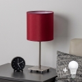 Brilagi - LED bordlampe NUBILA 1xE27/60W/230V pompejansk rød