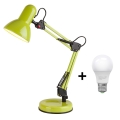 Brilagi - LED bordlampe ROMERO 1xE27/10W/230V grøn
