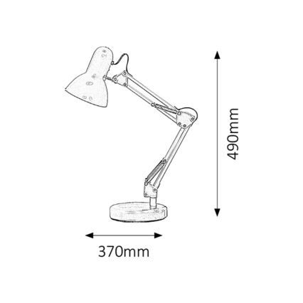 Brilagi - LED bordlampe ROMERO 1xE27/10W/230V hvid