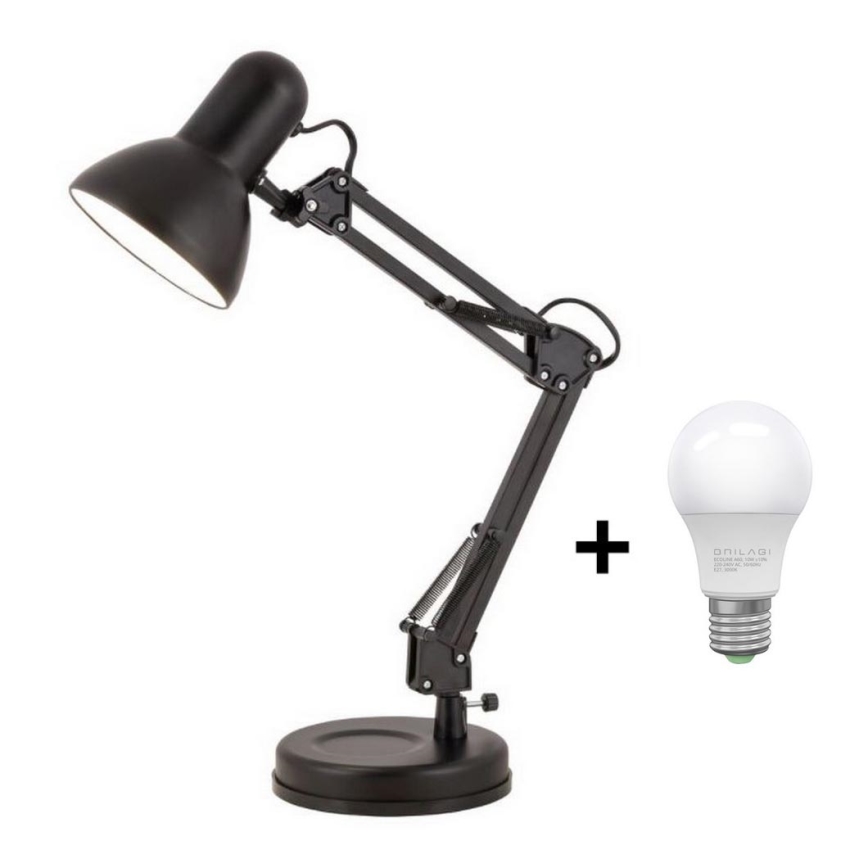 Brilagi - LED bordlampe ROMERO 1xE27/10W/230V sort