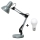Brilagi - LED bordlampe ROMERO 1xE27/10W/230V sølvfarvet