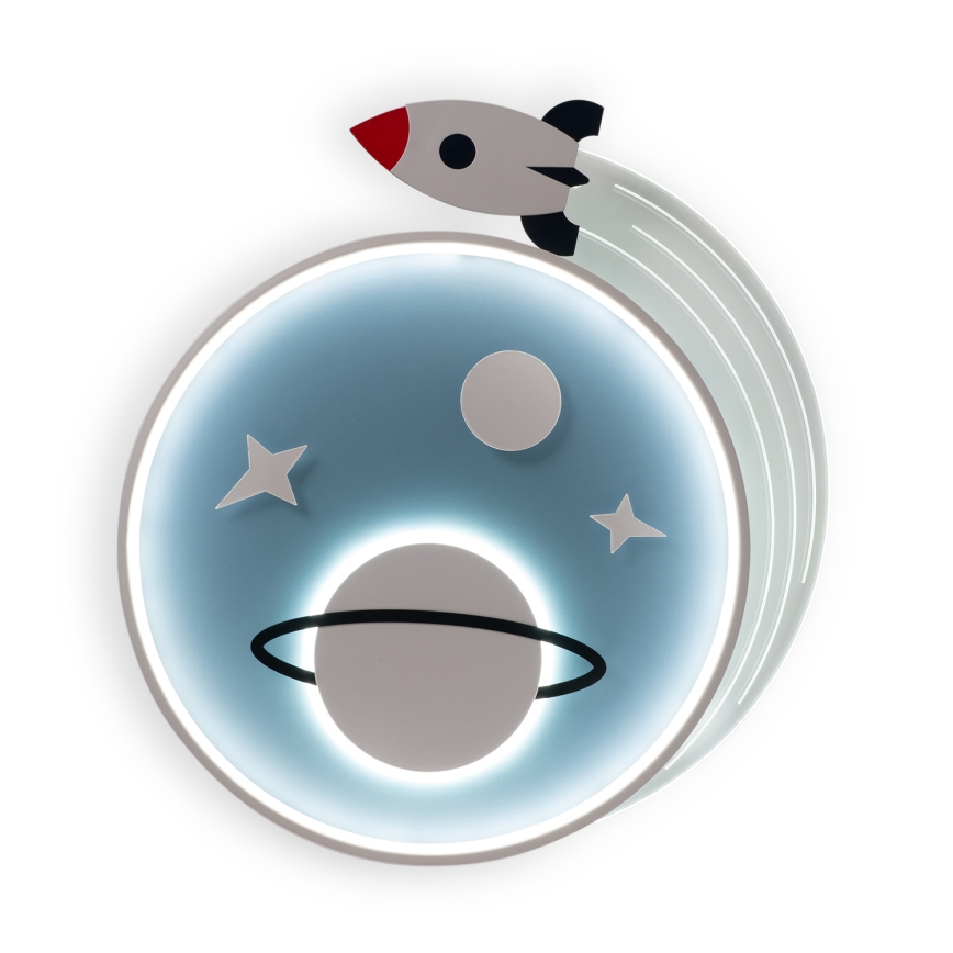 Brilagi - LED børnelampe til loftet STARSHIP LED/64W/230V 3000/4500/6000K blå