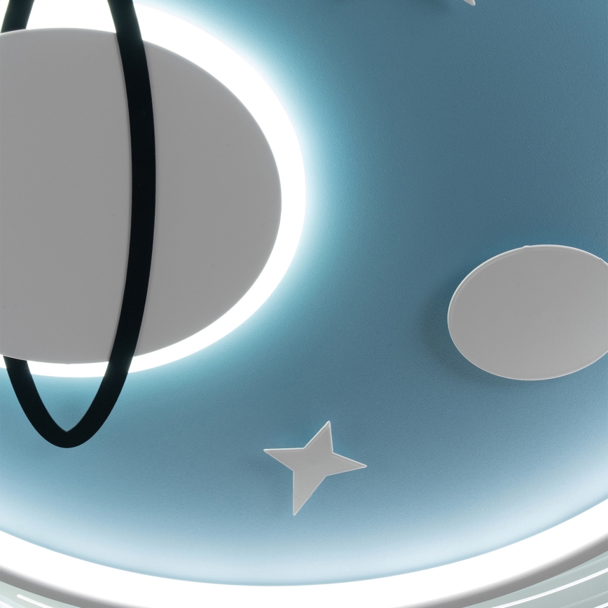 Brilagi - LED børnelampe til loftet STARSHIP LED/64W/230V 3000/4500/6000K blå