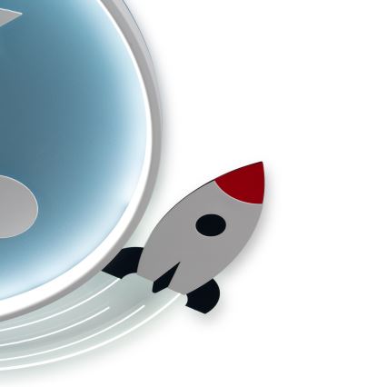 Brilagi - LED børnelampe til loftet STARSHIP LED/64W/230V 3000/4500/6000K blå