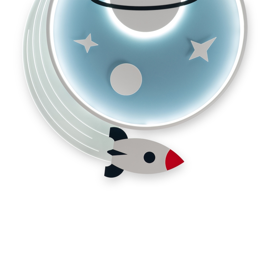 Brilagi - LED børnelampe til loftet STARSHIP LED/64W/230V 3000/4500/6000K blå